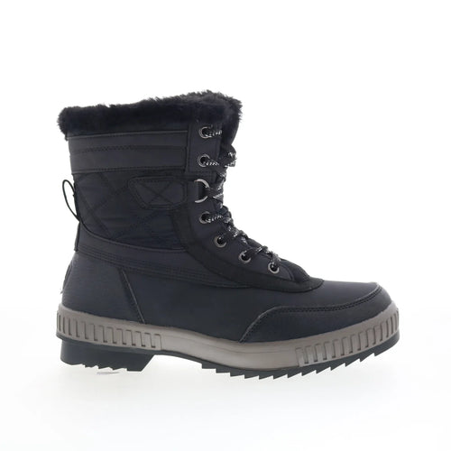 Pajar Karley PDPAB00672.01 Womens Black Canvas Lace Up Ankle & Booties Boots