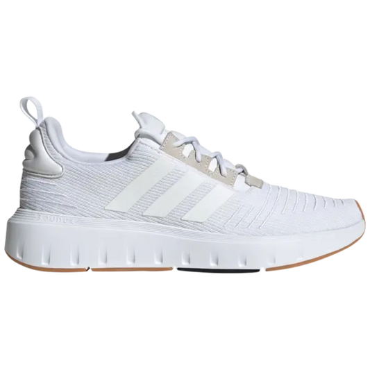 Adidas Men's White Gum Swift Run Sneakers, IG4703 (No Box)