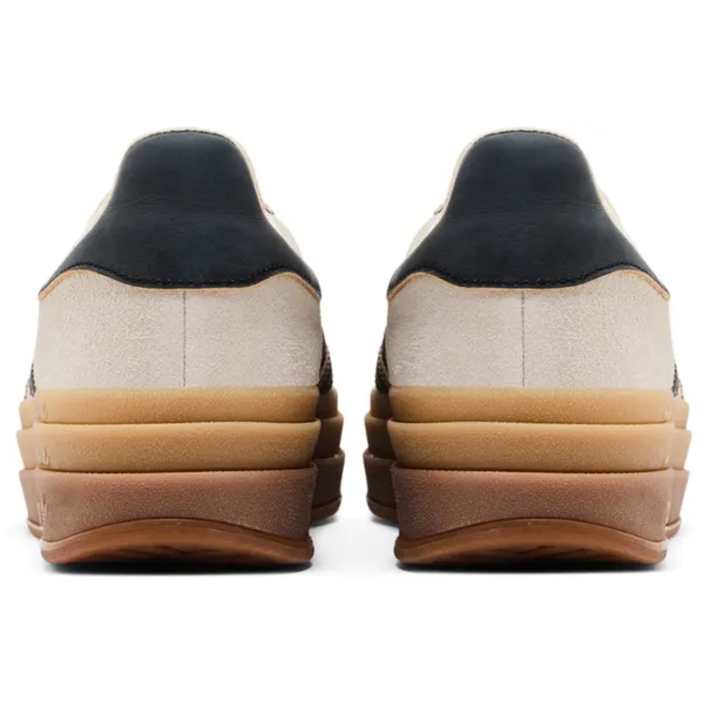 Adidas Originals Women's Cream/Black/Gum Gazelle Bold Sneakers, JS3892 (No Box)