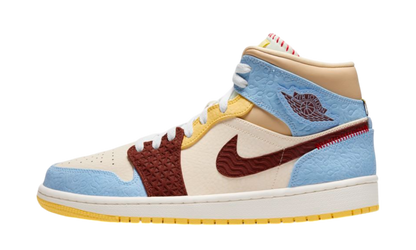 Jordan 1 Mid SE Fearless Maison Chateau Rouge