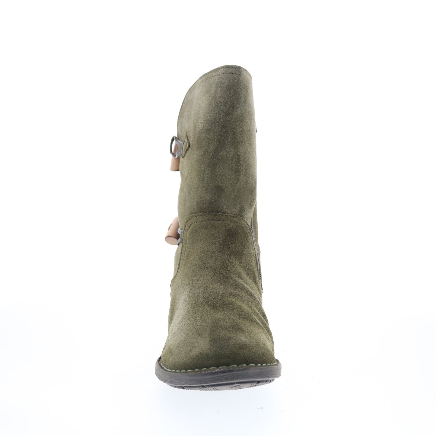 Miz Mooz Pamela Womens Green Suede Zipper Casual Dress Boots
