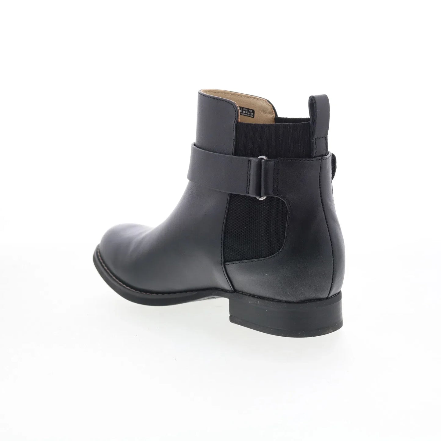 Spenco Park Avenue Boot SP1096BLK Womens Black Leather Ankle & Booties Boots