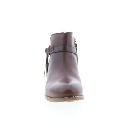 SoftWalk Reade S2363-200 Womens Brown Leather Ankle & Booties Boots