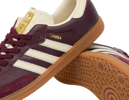 adidas Samba OG Maroon Gold Metallic