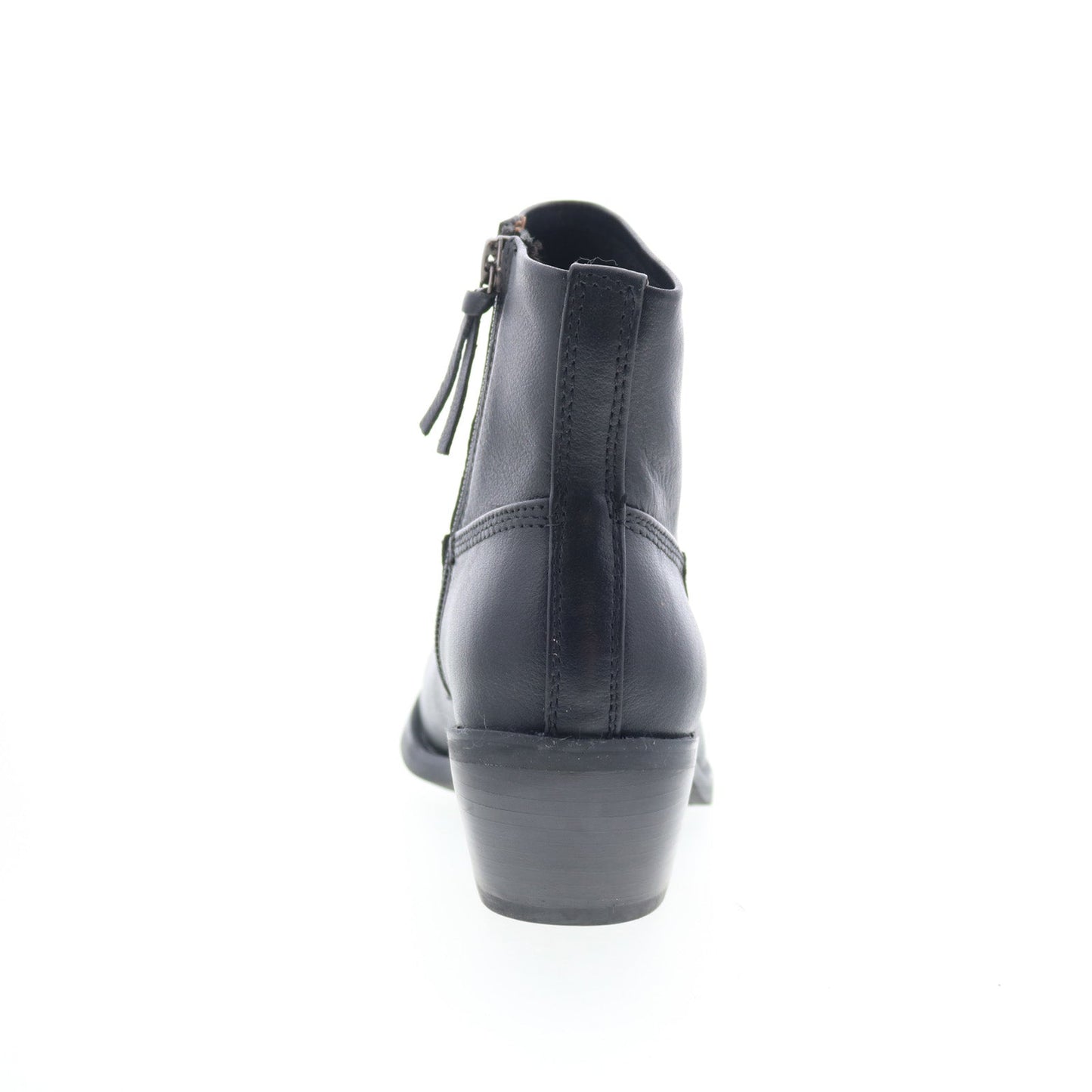 Sofft April SF01161 Womens Black Leather Zipper Ankle & Booties Boots