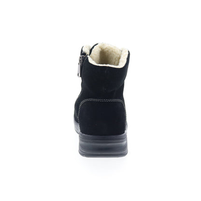 Propet Demi WFA0165 Womens Black Extra Wide Suede Lace Up Casual Dress Boots