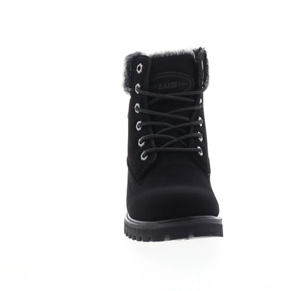 Lugz Hudson Fur WHUDSFD-001 Womens Black Synthetic Casual Dress Boots