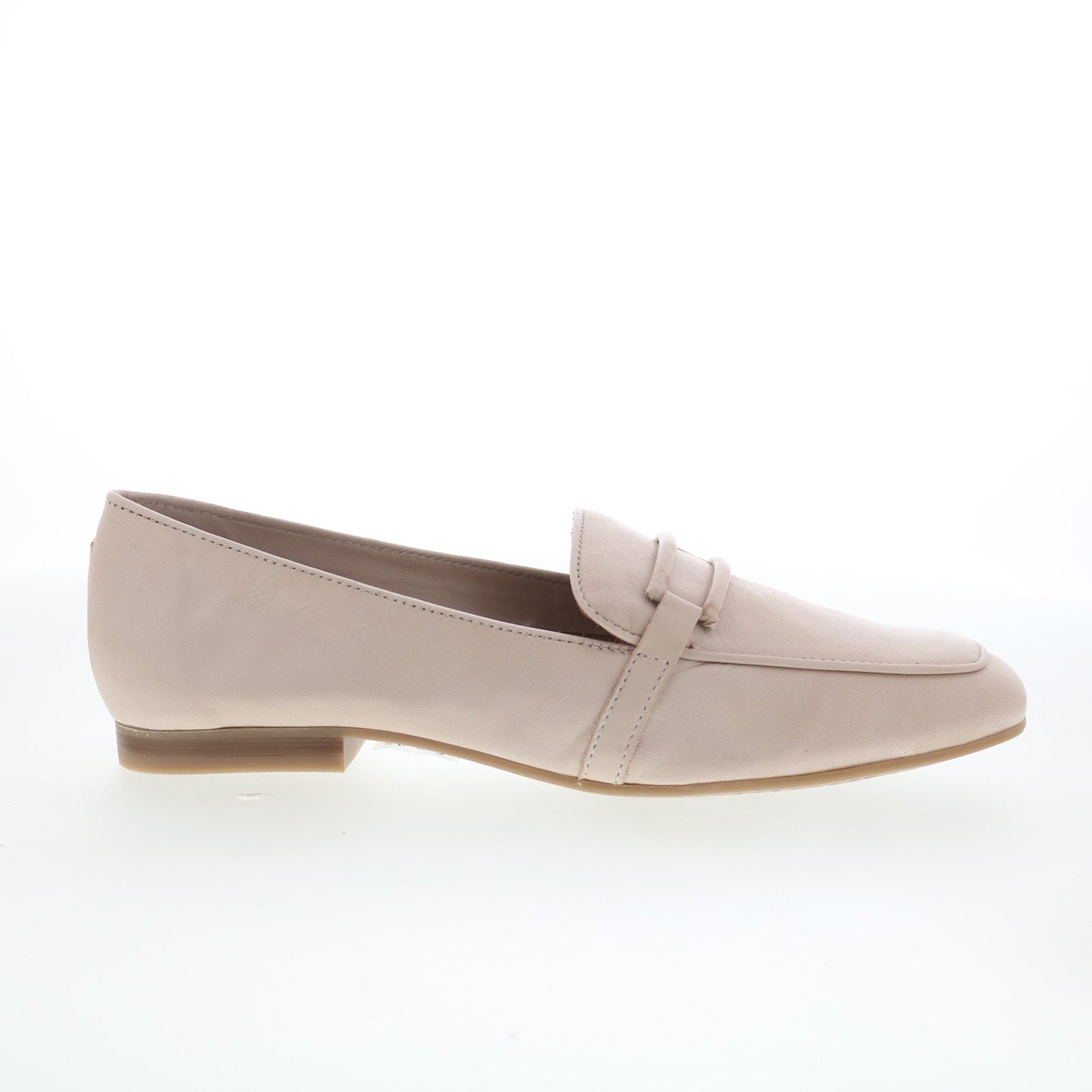 Miz Mooz Ziya Womens Beige Leather Slip On Loafer Flats Shoes